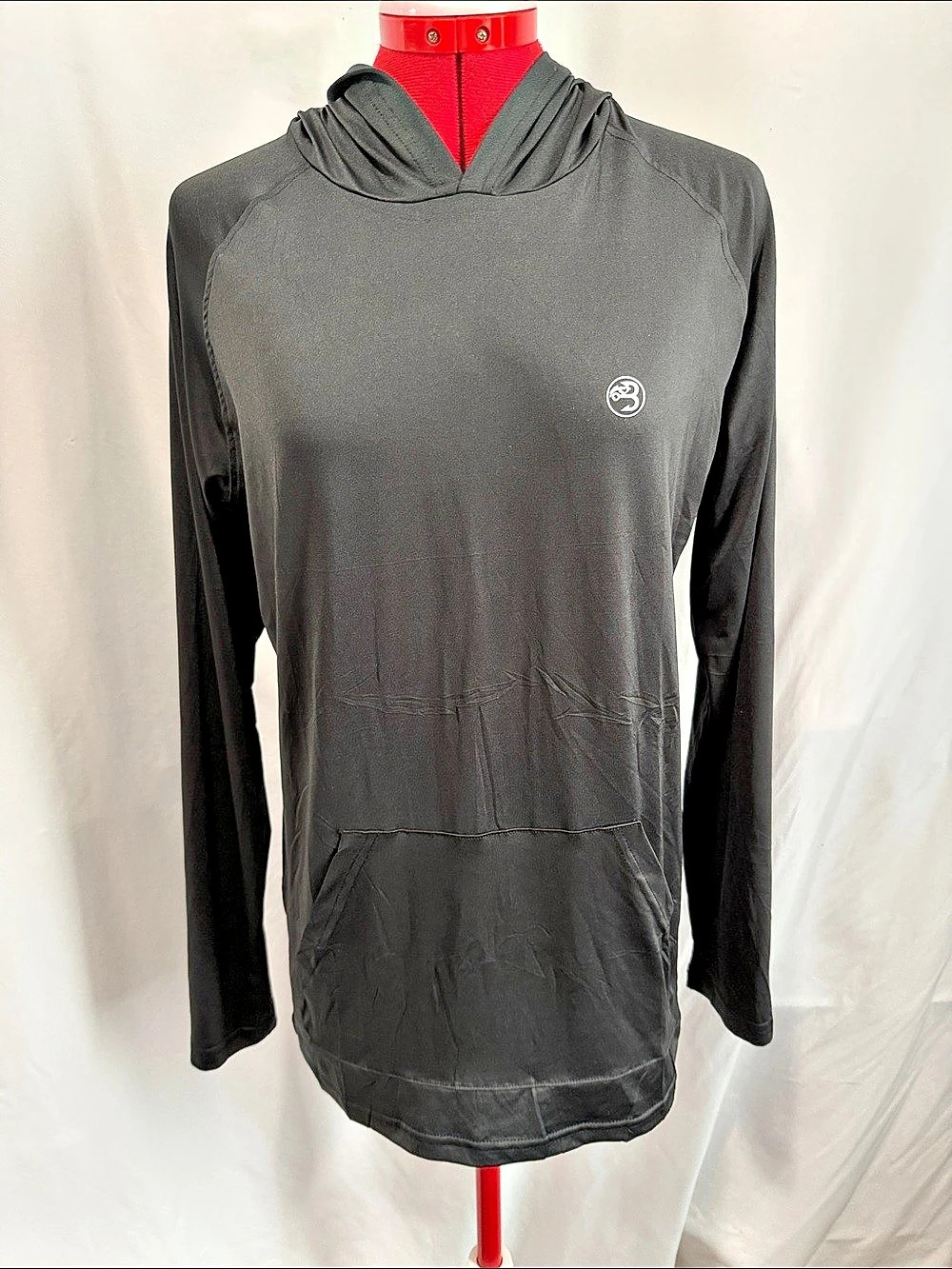 BAITIUM Black Hooded Performance Shirt Size Small Like New